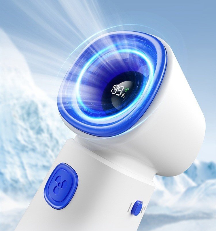 HVJ-F03 High-Speed Turbo Handheld Fan | 17000RPM Motor & Safety Switch 3 hvj-f03-led-display-safety-switch