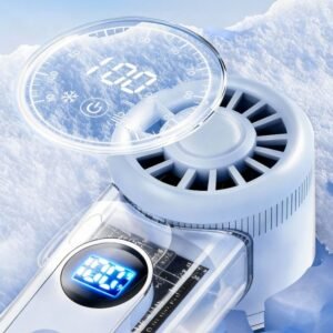 hvj f18 high speed handheld fan | 14m/s wind power & 100 level stepless control