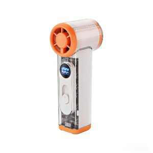 hvj f18 high speed handheld fan | 14m/s wind power & 100 level stepless control