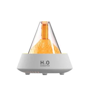 hvj a03 volcano aroma diffuser | ultrasonic cool mist humidifier with 7 color ambient light