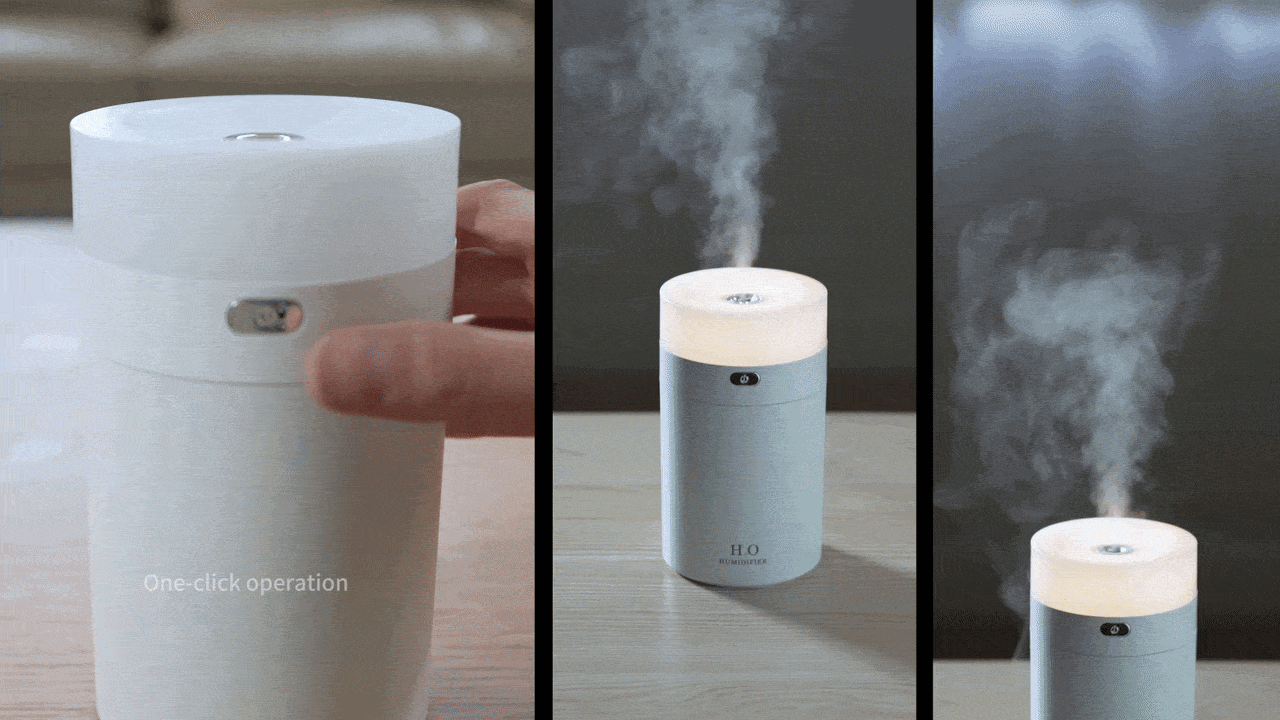 Wholesale Minimalist USB Desktop Humidifier with Night Light | HVJ-H03