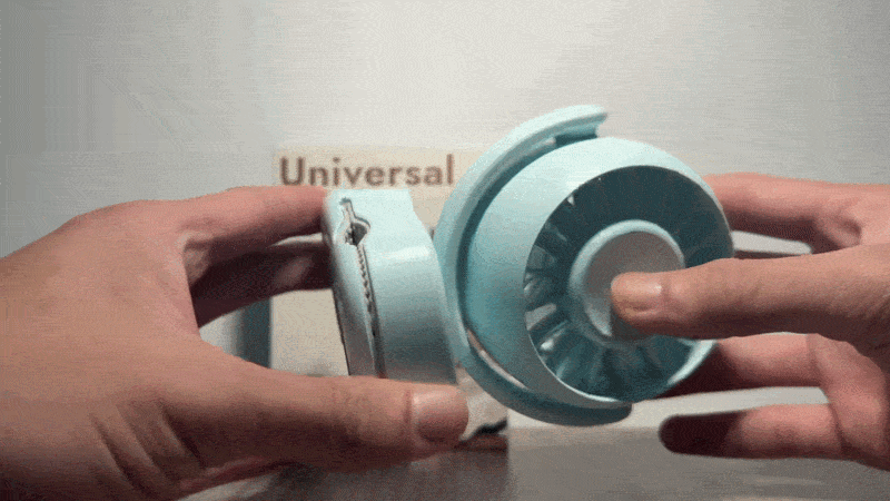 Wholesale 170g Ultra-Mini Portable Clip Fan with 550° Rotation | HVJ-F16