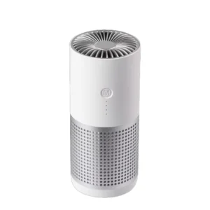 hvj ap02 negative ion car air purifier 360° dual efficiency purification, odor & formaldehyde removal with cup holder design
