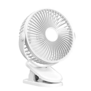 White HONVENJA HVJ-F15 desktop clip fan with clip base