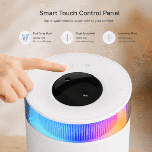 Wholesale 2.5L Dual Mist Ultrasonic Humidifier with Essential Oil Cabin | HVJ-H06