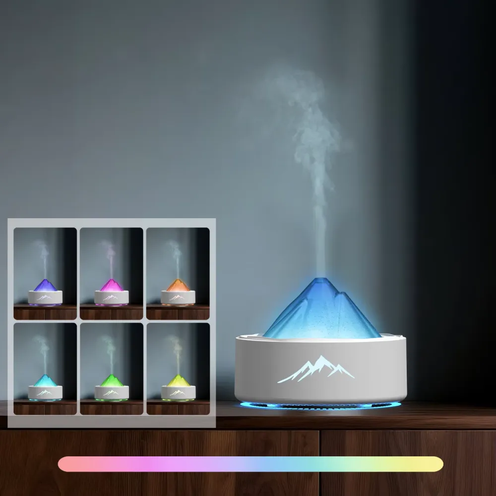 hvj a06 minimalist ultrasonic aroma diffuser | 7 color led ambient light