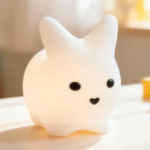 hvj l03 rgb silicone tap light | rechargeable nursery night lamp