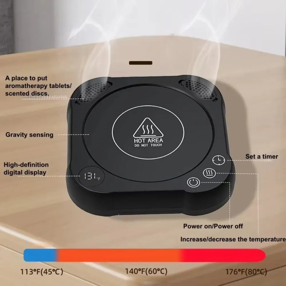 hvj mw03 smart gravity sensor mug warmer | 55°c constant temperature