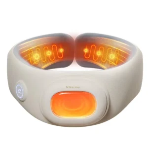 hvj np01 2 in 1 electric heating neck pillow | graphene fast warming travel pillow with detachable hand warmer