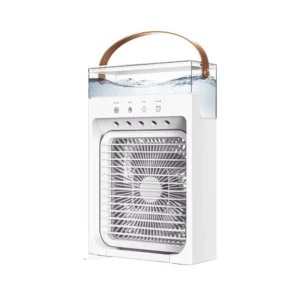 hvj f32 portable air cooler fan | 1.2l transparent tank | 5 hole spray mist