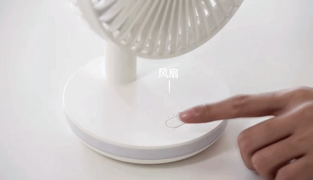 HVJ-F27 6-Inch Portable Desktop Fan with LED Night Light & 3-Speed Rechargeable Battery 5 hvj f27 6 inch portable desktop fan with led night light & 3 speed rechargeable battery