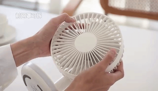 HVJ-F27 6-Inch Portable Desktop Fan with LED Night Light & 3-Speed Rechargeable Battery 6 hvj f27 6 inch portable desktop fan with led night light & 3 speed rechargeable battery