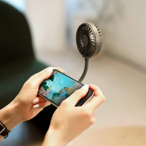 HVJ-F13 Magnetic Handheld Fan | 360° Flexible Hose & Phone Holder Function 6 hvj f13 magnetic handheld fan with 360° rotation & phone holder portable desktop cooling solution