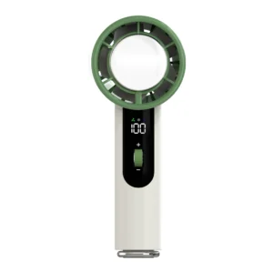 hvj f38 handheld turbo fan with semiconductor ice cooling & 100 speed stepless control