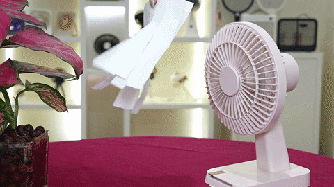 hvj f39 retro auto oscillating destop fan | piano keys & aroma function