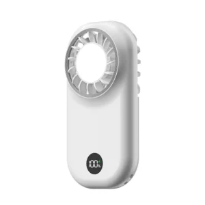 Wholesale Ultra-Thin Makeup Mirror Pocket Fan with LED Display | HVJ-F37