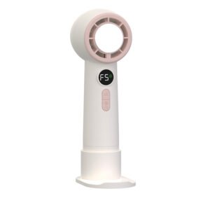 HVJ-F08 | Wholesale 3-in-1 TEC Cooling Handheld Fan with Massage Function & Phone Stand